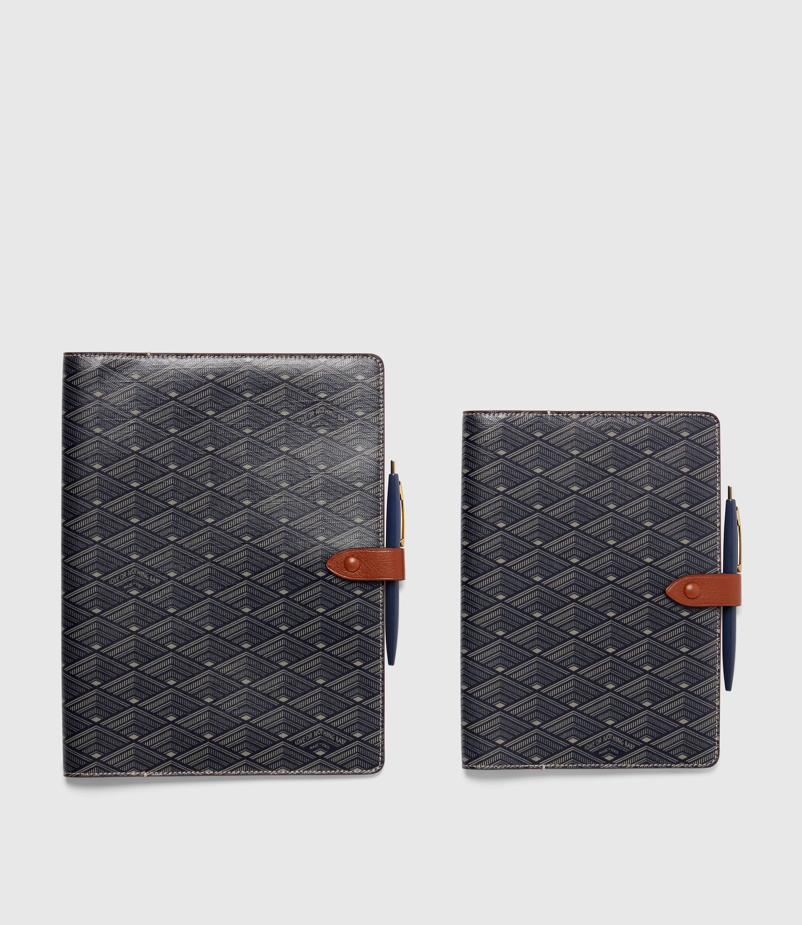 A5 Notebook Cover Signature Canvas Navy - Image 4