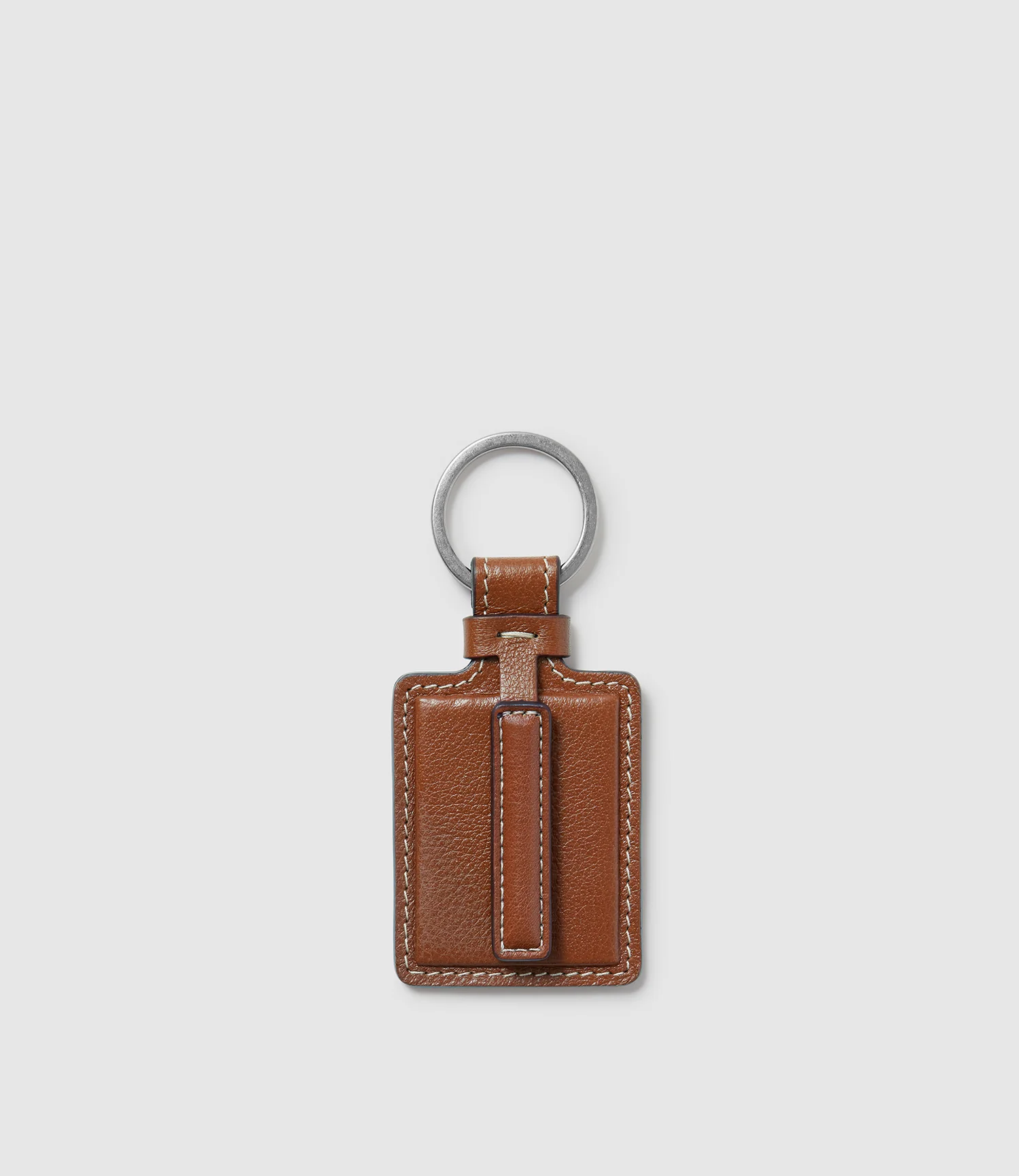 Letter Key Ring Buffalo Cognac - Image 10