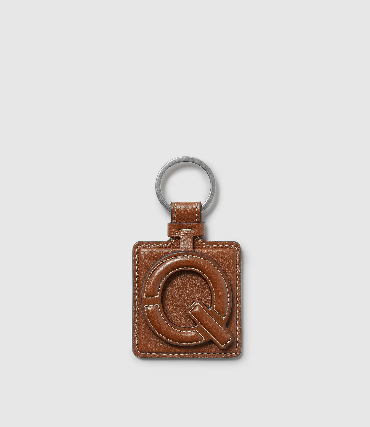 Letter Key Ring Buffalo Cognac - Image 18