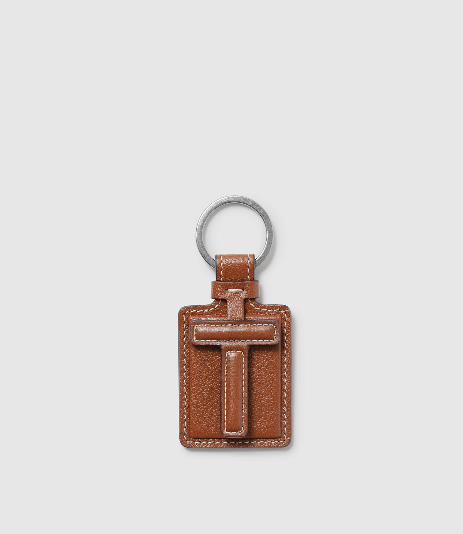 Letter Key Ring Buffalo Cognac - Image 21