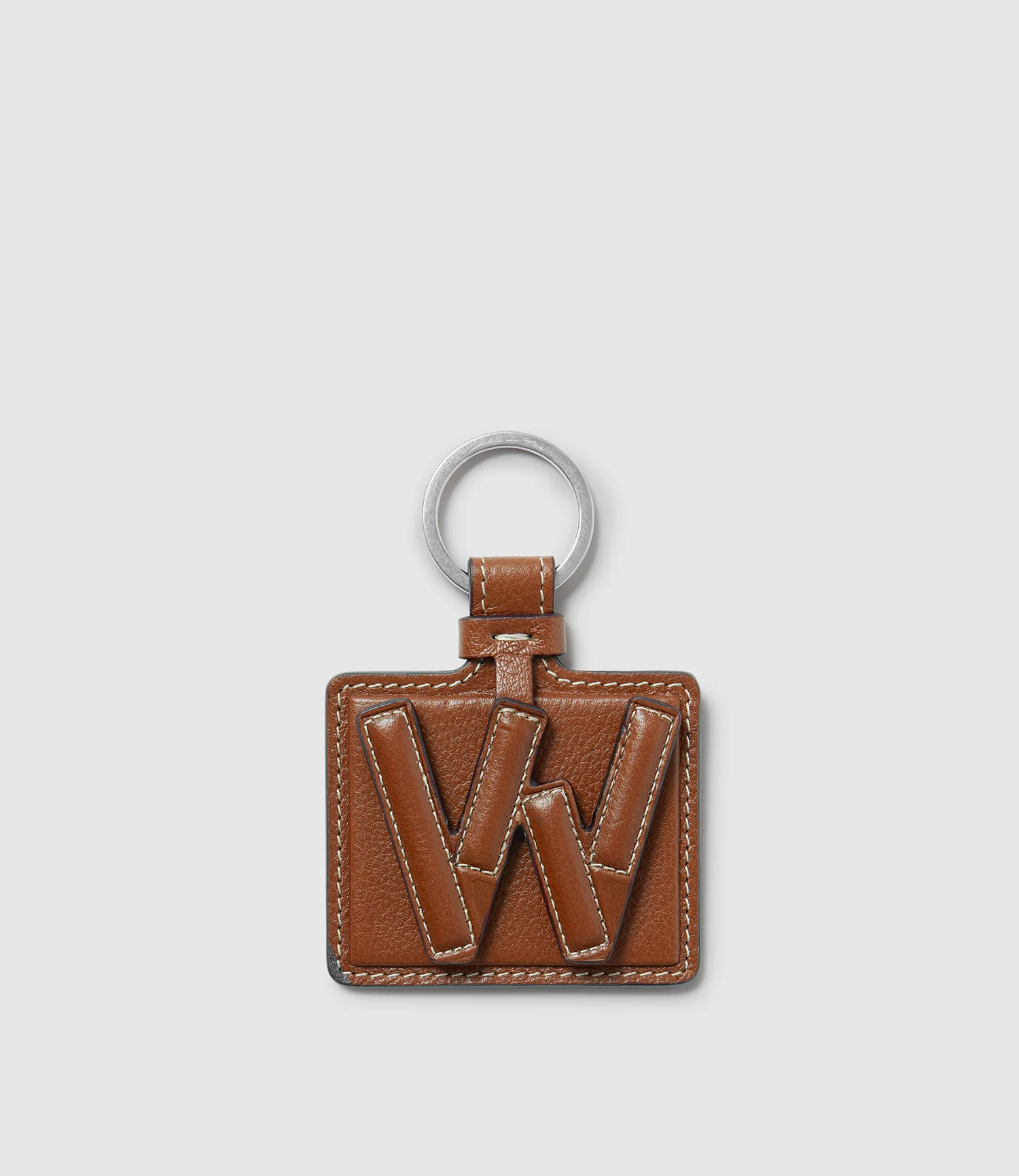 Letter Key Ring Buffalo Cognac - Image 24