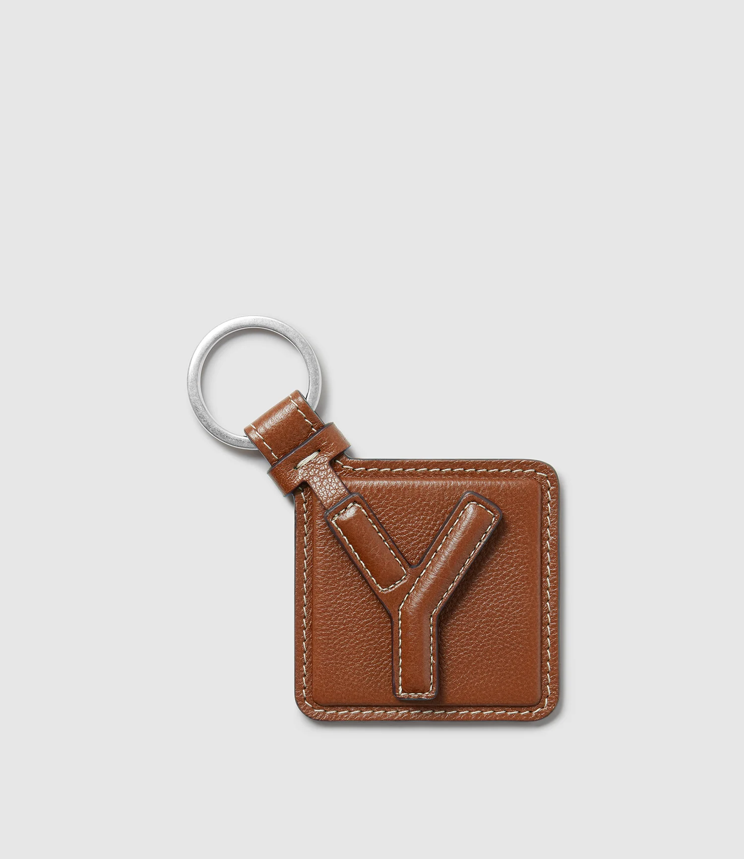 Letter Key Ring Buffalo Cognac - Image 26
