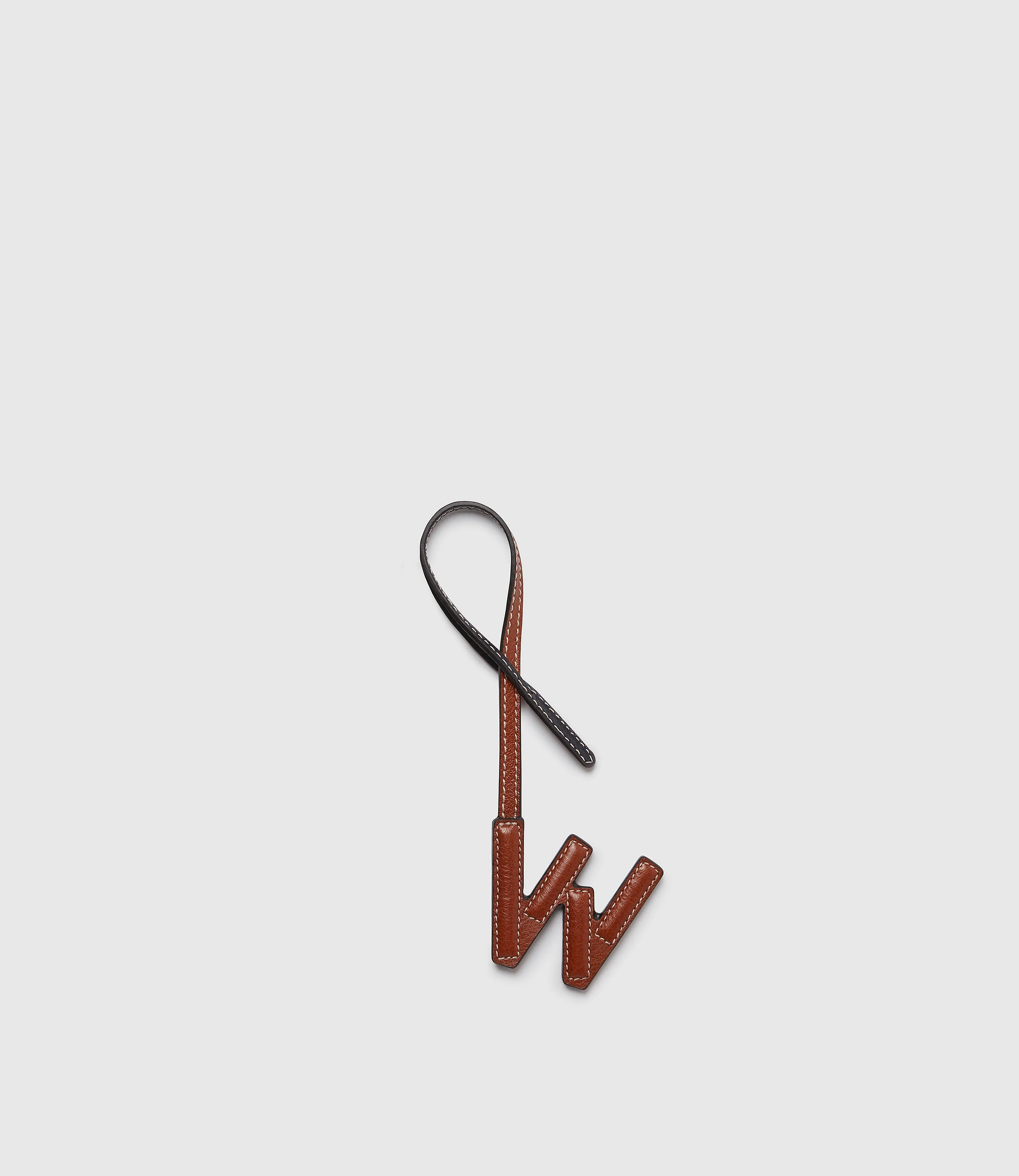 Personalisation Letter Charm Buffalo Cognac and Black with Salt Stitching - Image 31