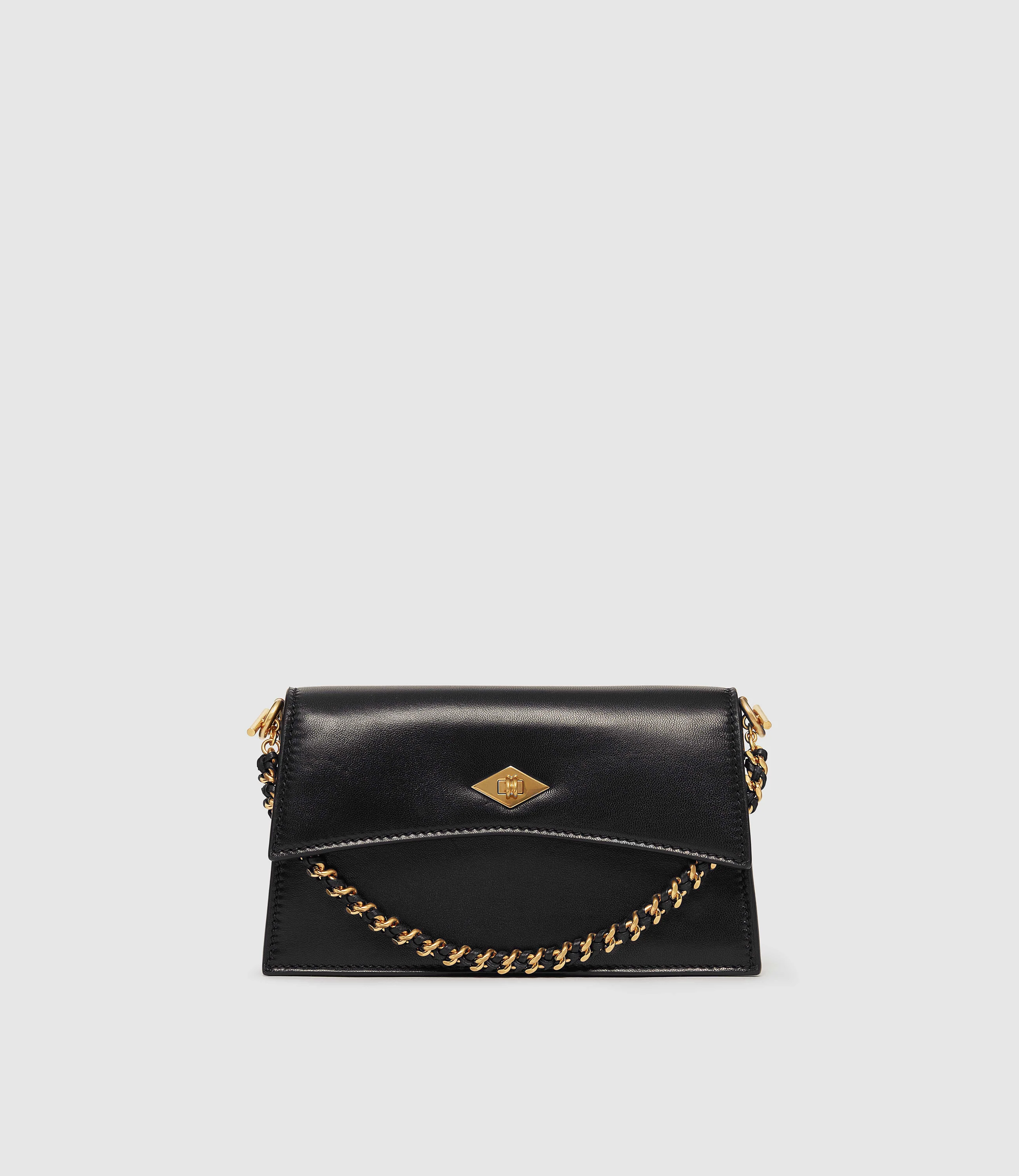 Small Chain Strap Elvis Black with Gold Hardware - Image 3