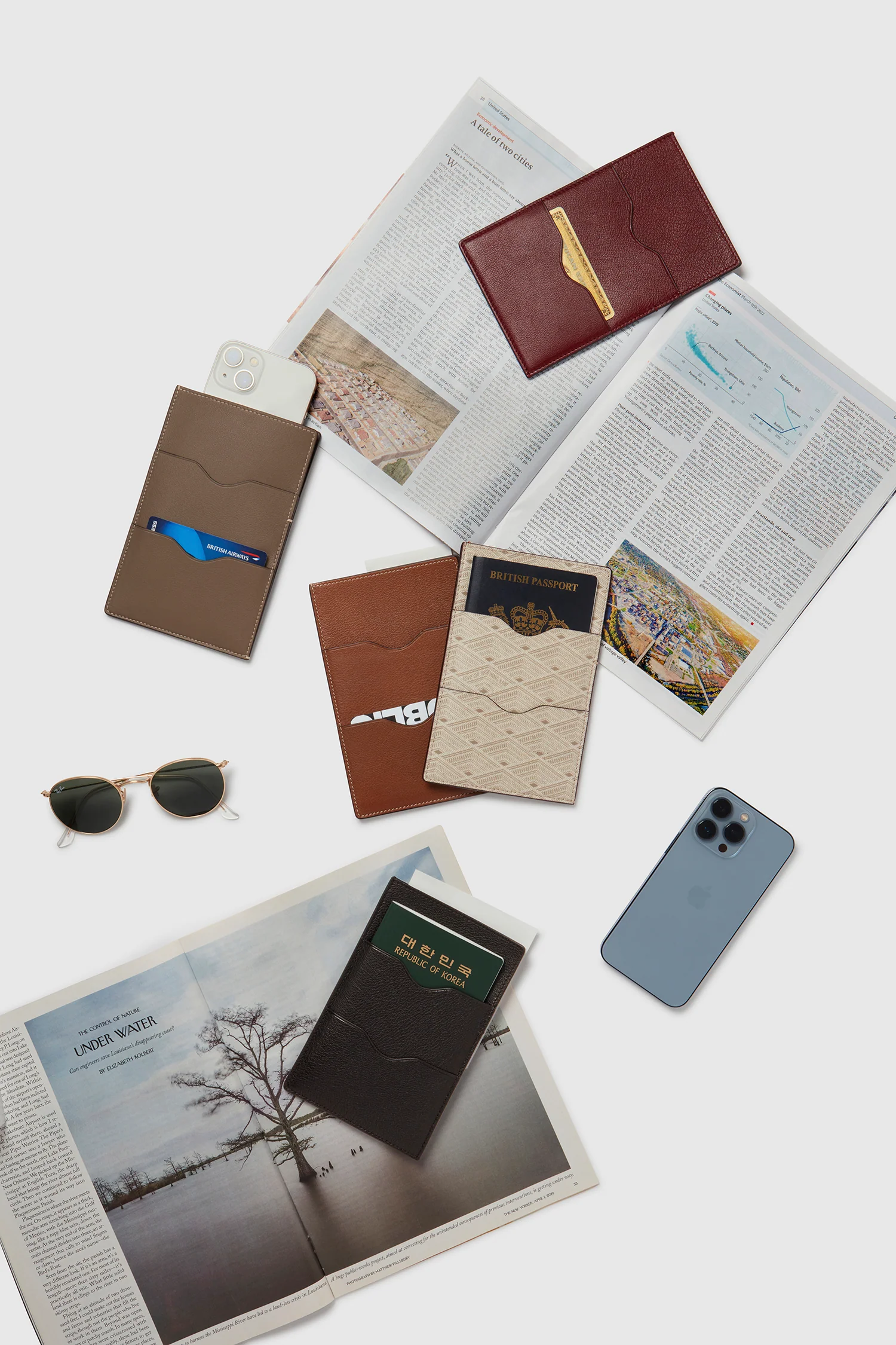 Thin Travel Wallet Buffalo Cacao - Image 4