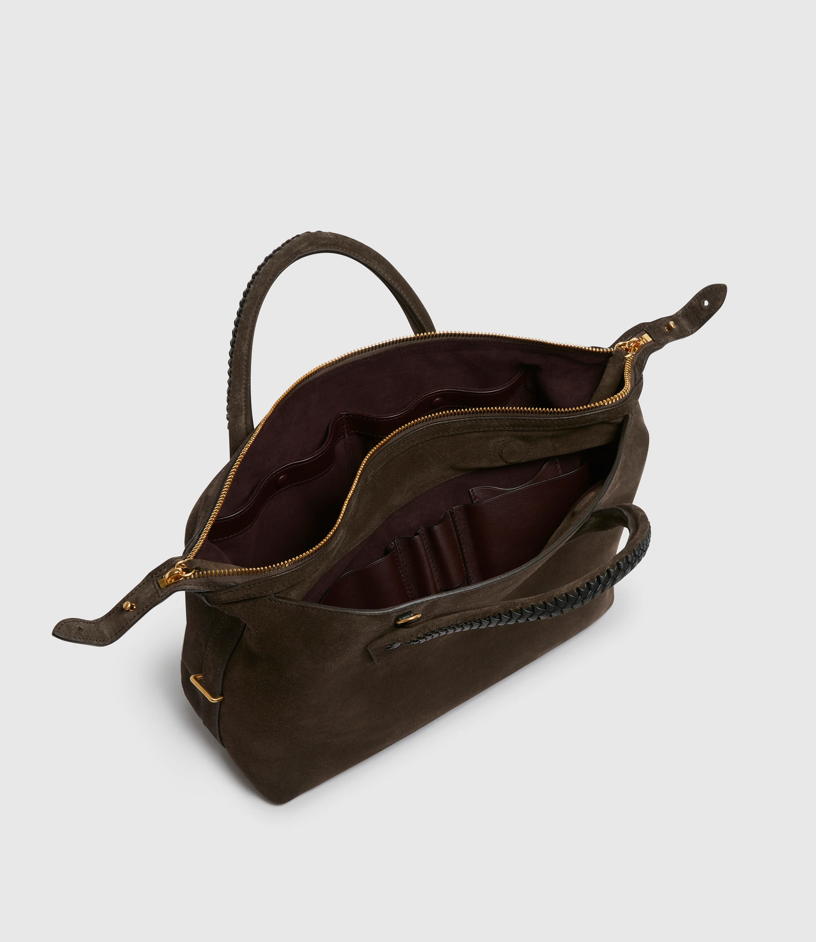 Vérité City Small Suede Chocolate and Elvis Black - Image 3