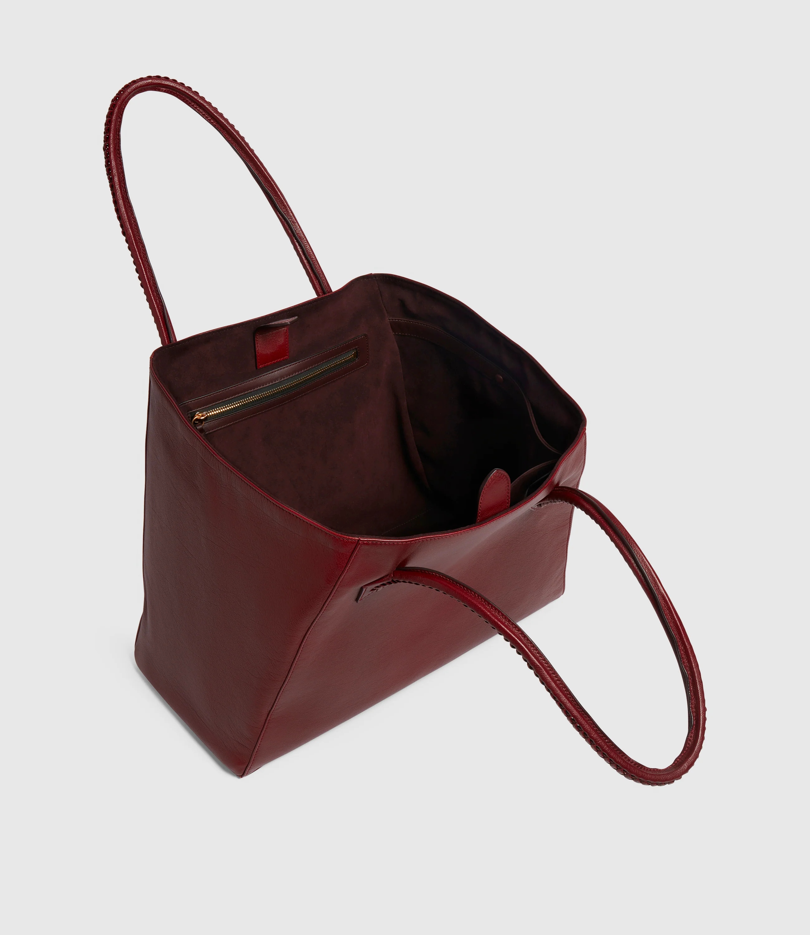 Vérité Collapsible Cabas Buffalo Dark Cherry - Image 3