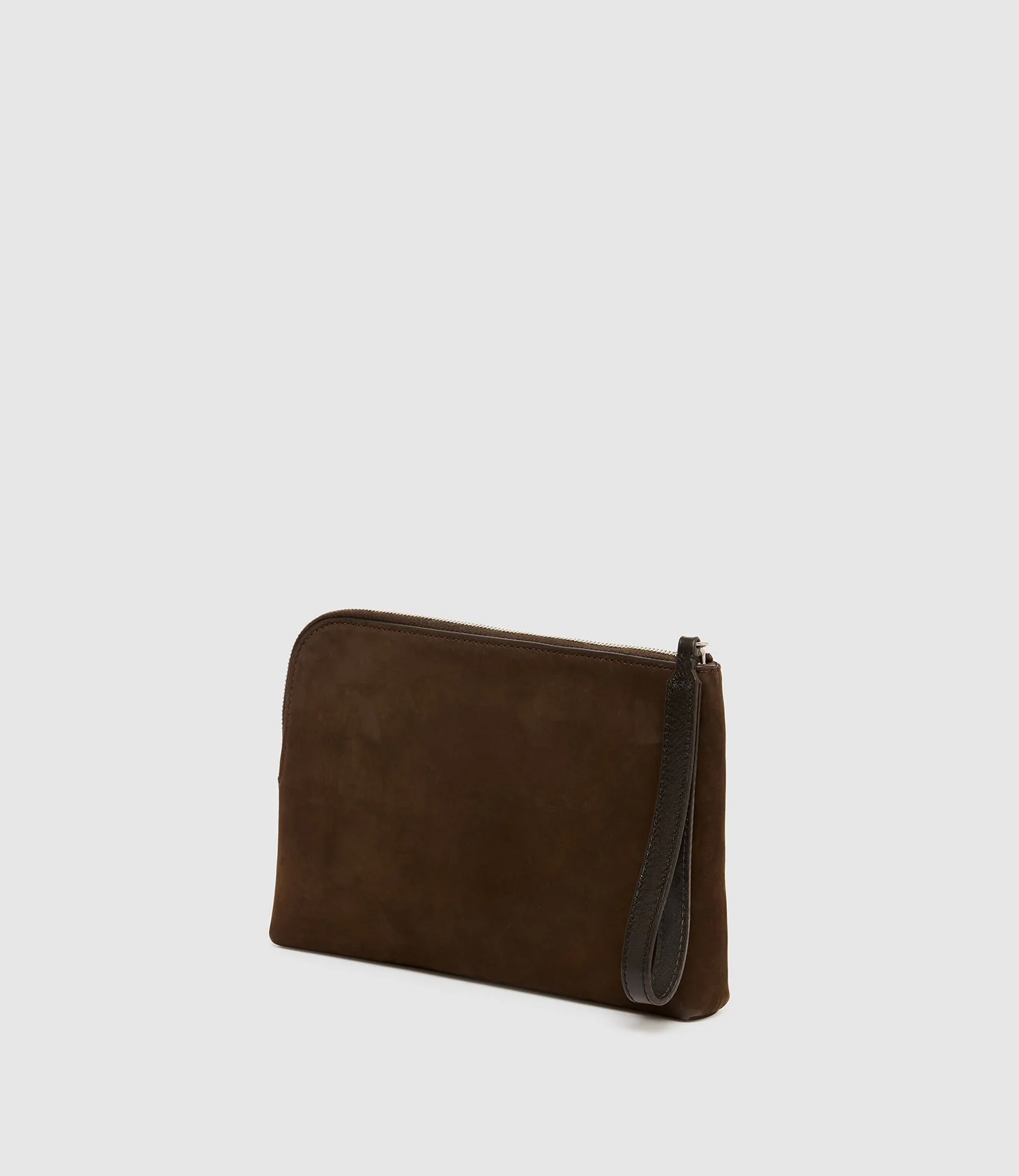 Wristlet Clutch Nubuck Chocolate with Elvis Cacao - Image 4